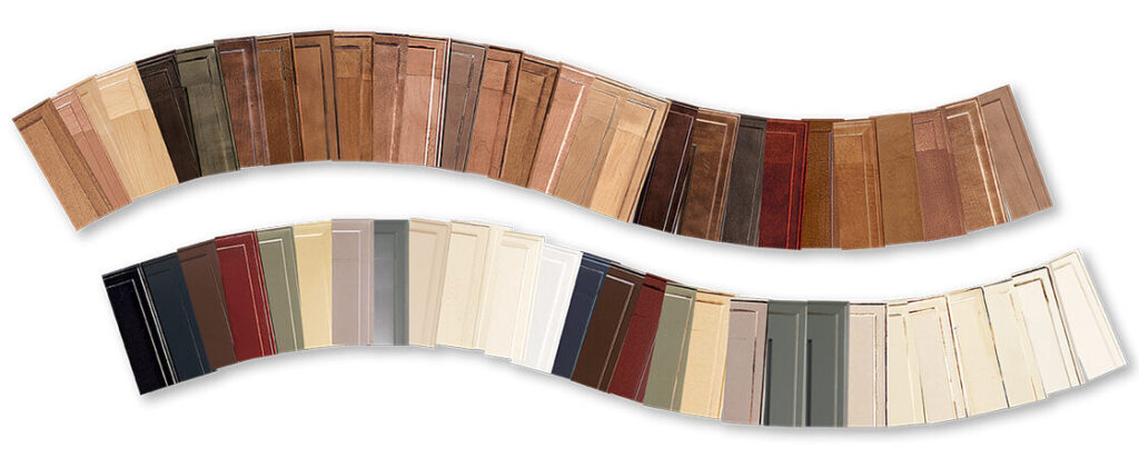Wellborn Cabinets variety of finishes for home remodels